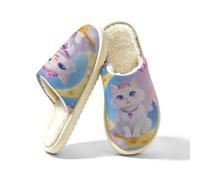 Glilade Pantofole da donna Fuzzy House da uomo, morbide e calde, scarpe da casa, Corona di gatto lunare, 42.5/43 EU