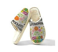 Glilade Pantofole da donna Fuzzy House da uomo, morbide e calde, scarpe da casa, Risoluzione dei problemi, 45/45.5 EU