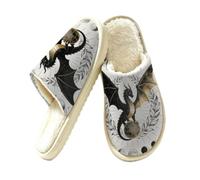 Glilade Pantofole da donna Fuzzy House da uomo, morbide e calde, scarpe da casa, Totem del Drago, 41/42 EU