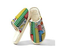 Glilade Pantofole da donna Fuzzy House da uomo, morbide e calde, scarpe da | Pantofole comode all'aperto della fodera della peluche delle scarpe comode della camera da letto della schiuma di memoria