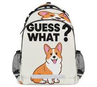 Glilade Zaino per bambini con strisce riflettenti di sicurezza | Zaino per computer portatile, leggero, casual, da viaggio, per scuola elementare (Guess Whos Dogs)