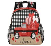 Glilade Zaino per bambini per ragazzi e ragazze, borsa per libri scolastici per bambini con fibbia sul petto, zaino leggero per asilo prescolare per viaggi, asili nido e campeggio (camion d'amore)