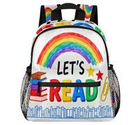 Glilade Zaino per bambini per ragazzi e ragazze, borsa per libri scolastici per bambini con fibbia sul petto, zaino leggero per asilo prescolare per viaggi e campeggio (leggi il libro)