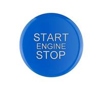 GLILAR Arresto Avviamento Motore per Auto Pulsante Avvio con Un Pulsante Tappo Coperchio Accensione Compatibile con Alfa per Romeo per Giulia per Stelvio 2017 2018 2019 Interruttori per Auto(Blue)