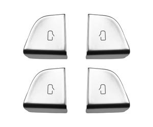 GLILAR Compatibile con Tesla per Model 3 Decalcomanie per La Protezione degli Interni Dell'auto, 4 Adesivi per Pulsanti di Apertura della Porta Interruttori per Auto