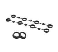 GLILAR Guarnizione Coperchio Punterie Compatibile con Porsche per Cayenne V8 4.5 L 2003 2004 2005 2006. Set Guarnizioni Coperchio Valvole, Ricambio Originale: 94810593205 94810593103.(Black)