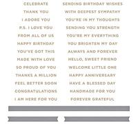GLIMMER Piastra FOIL CALDO/DIE SENTIMENTS, Metallo