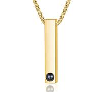 Glimmerday Collana Cubo Personalizzata con Nome, Collana con Codice Spotify con Ciondolo in Acciaio Inossidabile, Collana con Proiezione, Regalo per la festa del Papà, Regalo per l'amante