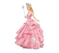 Glinda The Rosa Strega Da Wicked Grandezza Naturale Sagoma di Cartone & Free