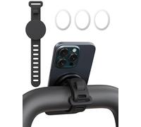 gliship Supporto magnetico per telefono Magsafe, supporto per telefono da palestra e fitness, con cinghia regolabile, adatto per palestra, passeggino, polso, carrello della spesa, cyclette, 17 magneti