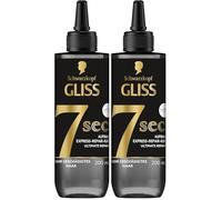 Gliss 7 Sec Express-Repair Kur Ultimate Repair (200 ml), la cura dei capelli ripara i capelli molto danneggiati e asciutti con cheratina liquida e sistema HAPTIQ, per capelli più forti al 100%