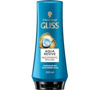Gliss Balsamo Aqua Revive (200 ml), balsamo per capelli con complesso ialuronico e alghe marine per capelli da normali a secchi dona una porzione extra di umidità e lucentezza sana