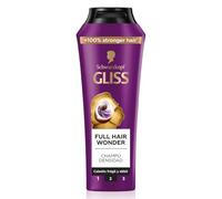 Gliss Full Hair Wonder Shampoo 250 ml - Rafforzante e volumizzante per capelli sottili e deboli, formula riparatrice