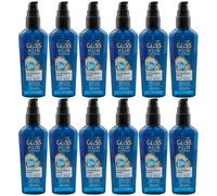 Gliss Kur Aqua Revive Siero Idratante 12 X 75Ml Capelli Normali A Secchi