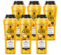 Gliss Kur Olio Nutritivo Shampoo Elasticità 250ml 6er Pacchetto