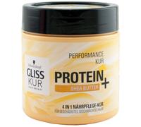 Gliss Kur Proteine + Burro di Karitè 1 X 400ml 4in1 Cura Dei Capelli Performance