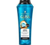 Gliss Shampoo Aqua Revive (250 ml), shampoo per capelli offre una porzione extra di umidità e lucentezza sana, shampoo idratante per capelli normali e secchi
