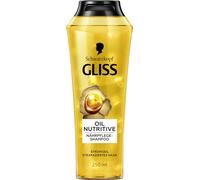 Gliss Shampoo Oil Nutritive (250 ml), shampoo per capelli con olio Omega 9 e Marula, shampoo per capelli paglia e danneggiati garantisce morbidezza e lucentezza