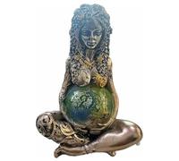 Glistenovelty Statua della dea della Madre Terra, scultura Gaia per altare, statuetta in resina della dea della luna, decorazione ecologica per casa e ufficio, regalo di meditazione per gli amanti