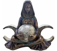 Glistenovelty Statua della dea della Madre Terra, scultura Gaia per altare, statuetta in resina della dea della luna, decorazione ecologica per casa e ufficio, regalo di meditazione per gli amanti