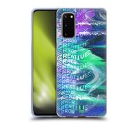 GLITCH AESTHETIC TYPOGRAPHY CUSTODIA COVER MORBIDA IN GEL PER SAMSUNG TELEFONI 1
