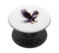 Glitch Art Aquila di Mare Testabianca Aquile PopSockets PopGrip Adesivo