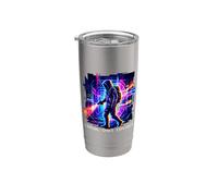 Glitch art di Liminal Space Explorer Bicchiere termico in acciaio inox doppia parete