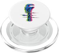 Glitch Art Idraulico Chiave Tubatura Tubo Scarico PopSockets PopGrip per MagSafe