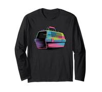 Glitch Art Trasportino Cane Salvataggio Gatto Soccorritore Maglia a Manica