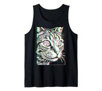 Glitch Cat Rave Party EDM Techno House Musica Canotta