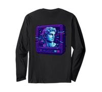 Glitch TV retrò della statua Vaporwave Maglia a Manica