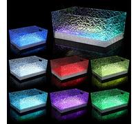 GLITCHCORE Secchiello per il ghiaccio in acrilico a LED per feste, 15 l, con grande secchio per champagne ricaricabile, 7 colori, per birra, vino, casa, bar, barbecue, matrimoni