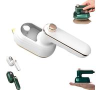 Glitchino Rotary Garment Iron, Glitchino Mini Steam Iron, Folding Garment RotaryIron Travel Portable Handheld, 3 in 1 Mini Portable RotaryGarmentIrons (White)