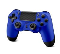 Glitfix Wireless Controller for PS-4, Game Controller for PS-4/Pro/Slim/PC, Bluetooth Gamepad Joystick with Dual Vibration Touch Panel, Upgraded Six-Axis Sensor, 3.5mm Audio Jack(Blue)