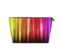 Glitter arcobaleno, Borsa da toilette Borsa per trucco Borsa per cosmetici Borsa da toilette da viaggio portatile