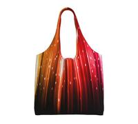 Glitter arcobaleno,Borse riutilizzabili, borse della spesa, borsa a tracolla in tela di grande capacità