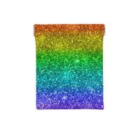 Glitter arcobaleno multicolore, Spremere il portafoglio superiore da donna Borsa portaoggetti Piccola portamonete Portamonete