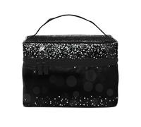 Glitter argento lucido, Borsa per il trucco Borsa per cosmetici Borsa da viaggio portatile da viaggio Astuccio per matite