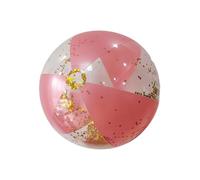 Glitter Beach Ball, Inflatable Clear Ball, Pvc Water Game Toy, Reusable and Lightweight, Ideal for Pool, Party and 40 cm/15,75 pollici, Trasparente, 1 pezzo