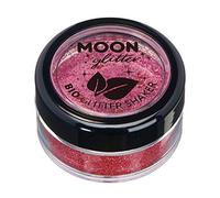 Glitter biodegradabili ed ecologici a pezzi della Moon Glitter - Glitter cosmetici per il volto, il corpo, le unghie I capelli e le labbra - 100% Biologici - 5g - Rosa