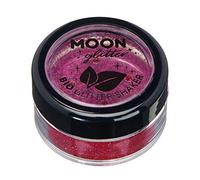 Glitter biodegradabili ed ecologici a pezzi della Moon Glitter - Glitter cosmetici per il volto, il corpo, le unghie I capelli e le labbra - 100% Biologici - 5g - Rosa Scura