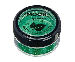 Glitter biodegradabili ed ecologici a pezzi della Moon Glitter - Glitter cosmetici per il volto, il corpo, le unghie I capelli e le labbra - 100% Biologici - 5g - Verde