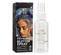 Glitter Body Spray, Holographic Spray for Hair and Skin, Lightweight Shimmer Powder for Festivals Stage Concerts Costumes Halloween Prom and Night Events for Men and Women