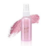 Glitter Body Spray, Trucco Evidenziatore Luccicante per Capelli, Viso, Body, Shimmer Evidenziatore per Trucco Halloween, Natale, Club, Feste per una Splendida Radiosità, 60ml (Rosa)