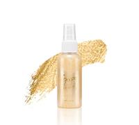 Glitter Body Spray, Trucco Evidenziatore Luccicante per Capelli, Viso, Body, Shimmer Evidenziatore per Trucco Halloween, Natale, Club, Feste per una Splendida Radiosità, 60ml (Oro)