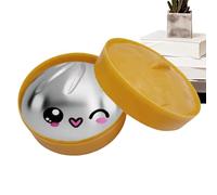 Glitter Bun Squeeze Toy - Cute Bread Shape Stress Reliever, Funny Antistress Fidget Object | Multifunctional Relaxation Accessory Suitable Adults Students Work Study Home Office Travel Party Favors