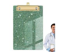 Glitter Clipboard - Pro | Gold Clip - Porte-Bloc À Paillettes Chic Format Lettre Avec Clip Doré Pour Infirmières Et École | Carpeta Con Pinza Brillante | Portablocco Glitter | 2026 Pro | School | Nurs
