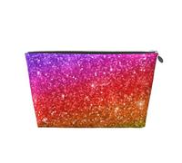 Glitter colorati, Borsa da toilette Borsa per trucco Borsa per cosmetici Borsa da toilette da viaggio portatile