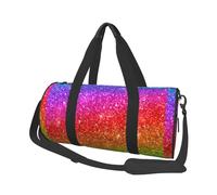 Glitter colorati, Borsone da viaggio di grande capacità Borsa rotonda Borsa da viaggio sportiva Borsa da viaggio Borsa da fitness