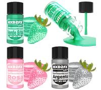 Glitter Commestibili Liquido - 3 Colori Metallici Glitter Coloranti Alimentari Liquido, 100% Commestibile Glitter Colori Alimentari Decorativi per Dolci, Drink, Cioccolatini, Muffin, Cocktail (10ml)